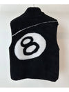 AU Australia 8BALL SHERPA Reversible Vest ST0M0475 Black MENS M L XL - STUSSY - BALAAN 1