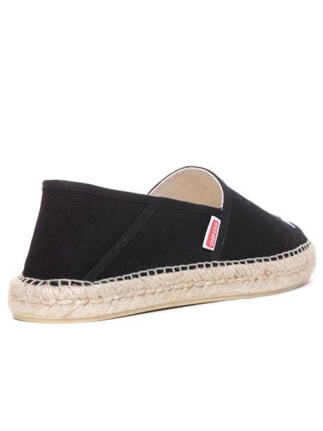 Lucky Tiger Embroidery Canvas Espadrilles Black - KENZO - BALAAN 3