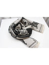 Black Ivory GG Wool Jacquard Scarf 598993 - GUCCI - BALAAN 3