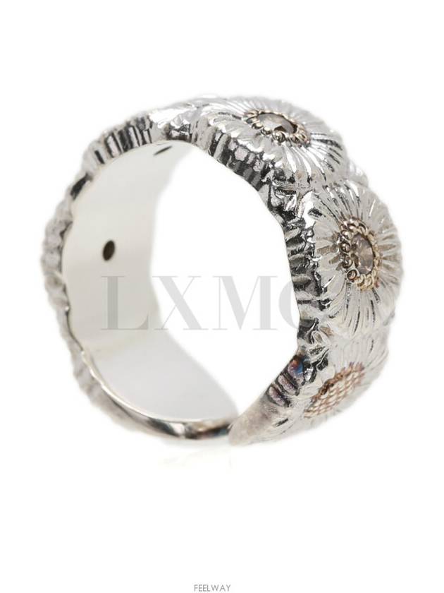 Blossom Fancy Diamond Silver Eternelle Ring No 61 - BUCCELLATI - BALAAN 4