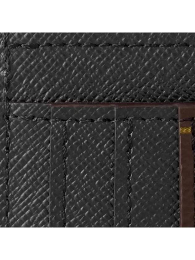 LV Big Logo Side-Up Monogram Grain Leather Card Wallet Brown - LOUIS VUITTON - BALAAN 3