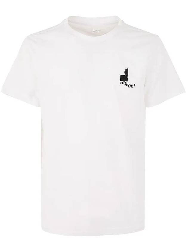 Zafferh Mini Logo Cotton Short Sleeve T-Shirt White - ISABEL MARANT - BALAAN 2