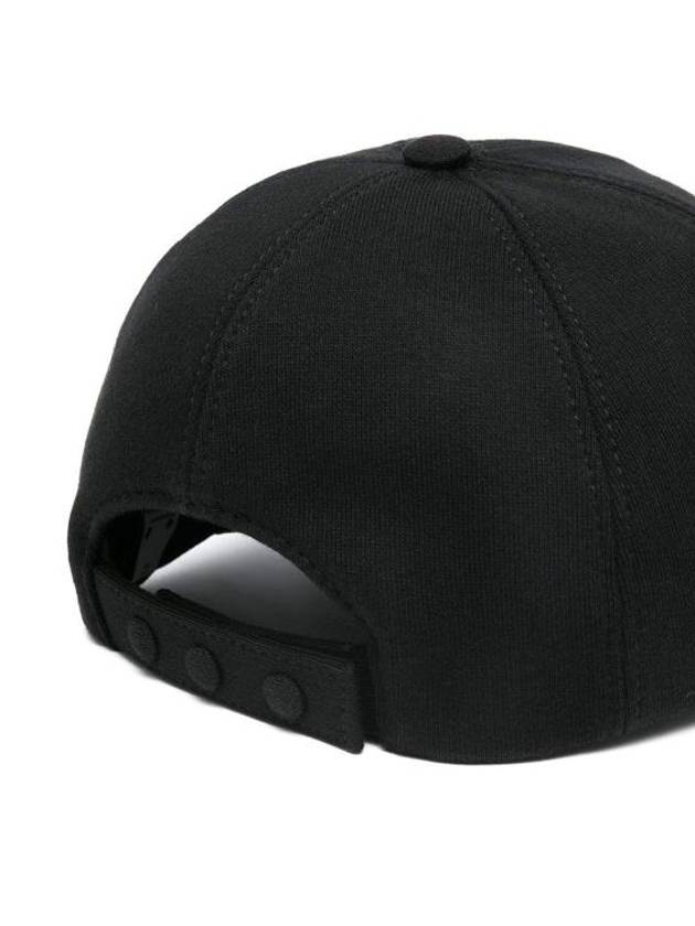 Monogram Motif Cotton Jersey Ball Cap Black - BURBERRY - BALAAN 3