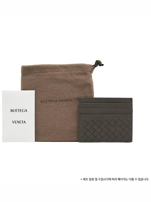 Intrecciato Classic Card Wallet Dark Grey - BOTTEGA VENETA - BALAAN 5