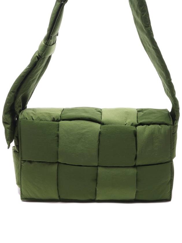 Padding Tech Medium Cassette Cross Bag Avocado - BOTTEGA VENETA - BALAAN 3