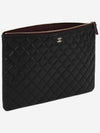 Classic Gold Hardware Caviar Large Calfskin Clutch Bag Black - CHANEL - BALAAN 5