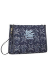 Beauty Jacquard Logo Clutch Bag Navy - ETRO - BALAAN 5