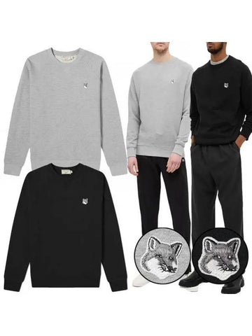 Fox Head Sweatshirt Gray Black GM00333KM0002 270397 1018358 - MAISON KITSUNE - BALAAN 1