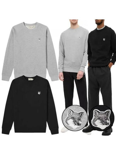 Fox Head Sweatshirt Gray Black GM00333KM0002 270410 1018358 - MAISON KITSUNE - BALAAN 1