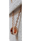 Mini Pop H Pendant Rose Gold & Noir - HERMES - BALAAN 5