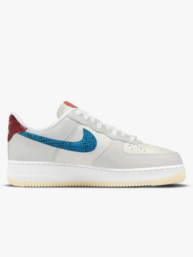 Air Force 1 Low 5 On It Low Top Sneakers Grey Fog Imperial Blue - NIKE - BALAAN 4