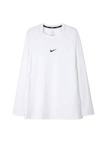 Men's Dri-FIT Slim Long Sleeve T-Shirt White - NIKE - BALAAN 1