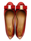 Varina Bellet Flats Red - SALVATORE FERRAGAMO - BALAAN.