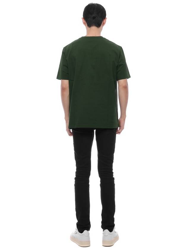 Outdoor Profile Fox Short Sleeve T-Shirt Green - MAISON KITSUNE - BALAAN 6