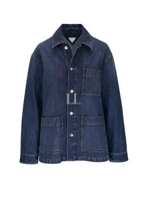 Washed Medium Denim Jacket Mid Blue - BOTTEGA VENETA - BALAAN 2