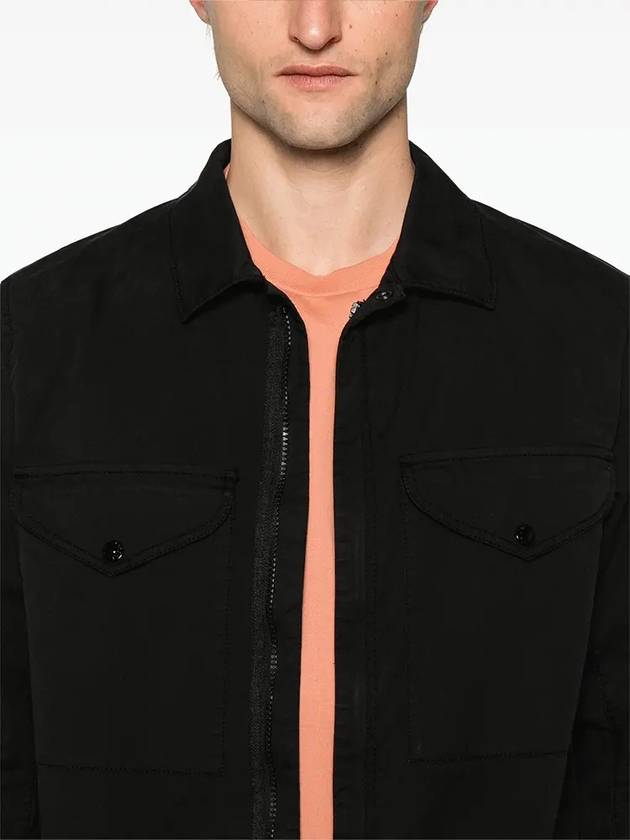 Wapen Zip-Up Jacket Black - STONE ISLAND - BALAAN 5