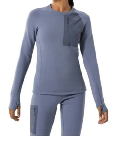 Kyanite Baselayer Crew Neck Long Sleeve T-Shirt Blue - ARC'TERYX - BALAAN 2