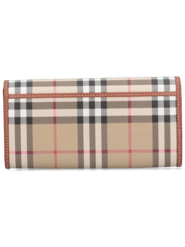 Check Long Wallet Beige - BURBERRY - BALAAN 4