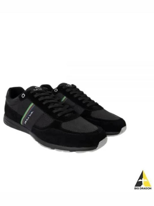 striped low-top sneakers black - PAUL SMITH - BALAAN 2