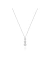 20074586 Margherita three circle 18K white gold necklace - DAMIANI - BALAAN 1