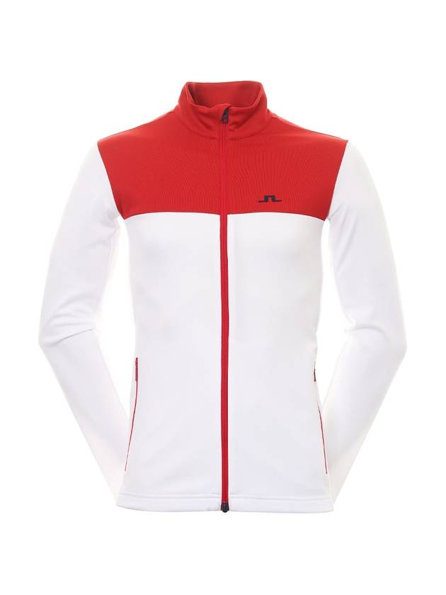 Banks mid layer zip-up jacket cherry white - J.LINDEBERG - BALAAN 1