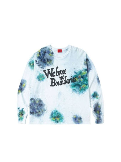 Hand Spray Dyed Long Sleeve T-Shirt White - CONECTX - BALAAN 2