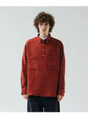 PEACH TWILL PULLOVER BUTTON DOWN SHIRT VER2 BRIC - KINDS - BALAAN 7