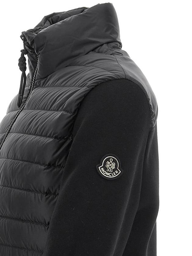 Moncler Two-Material Cardigan - MONCLER - BALAAN 4