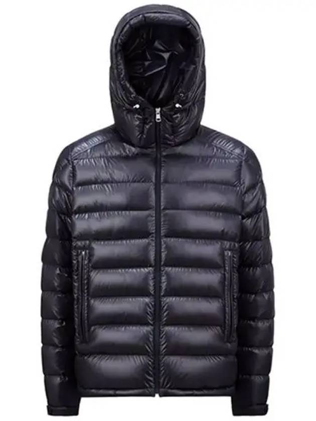 Bessiness logo patch hood down padding dark navy men s jacket 270780 - MONCLER - BALAAN 1