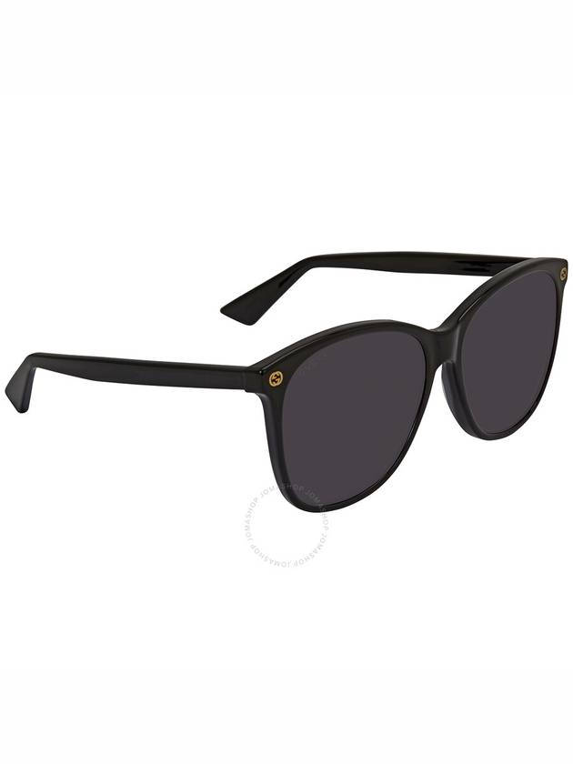 Eyewear Gray Cat Eye Sunglasses Black - GUCCI - BALAAN 3