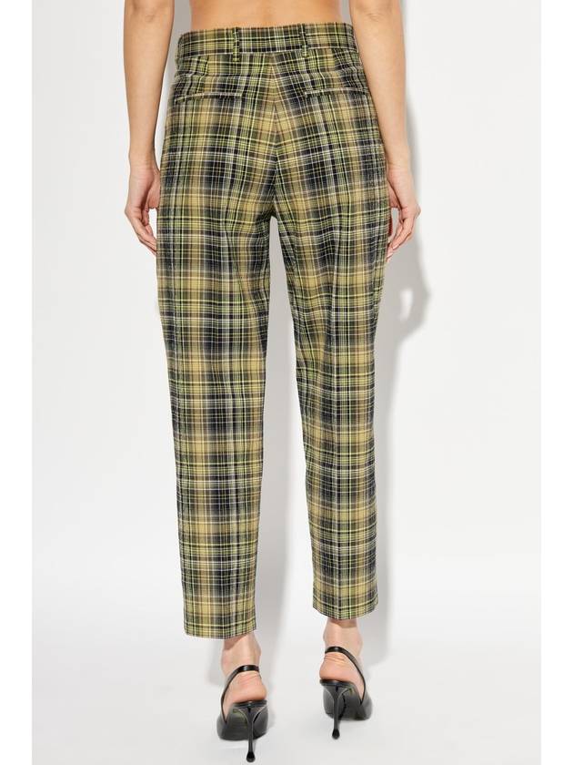 PS Paul Smith Trousers With Check Pattern, Women's, Green - PAUL SMITH - BALAAN 4