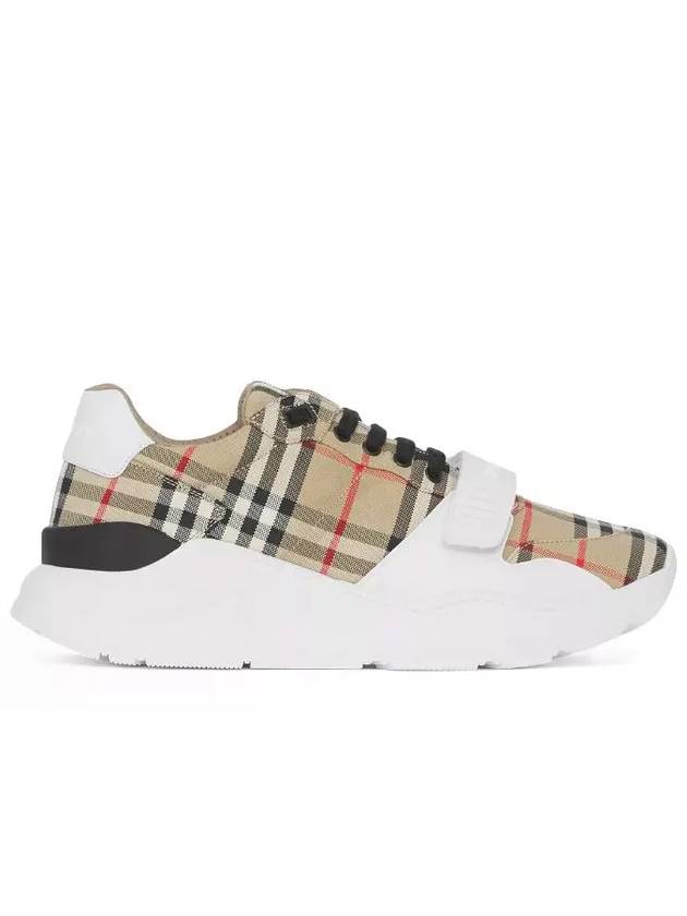 Vintage Check Suede Leather Sneakers Archive Beige - BURBERRY - BALAAN 3