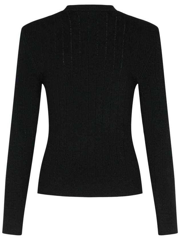 Balmain Black Viscose Blend Sweater - BALMAIN - BALAAN 3