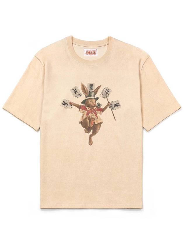 Men's I4ST02BE Speculator Rabbit TShirt Beige - IOEDLE - BALAAN 2