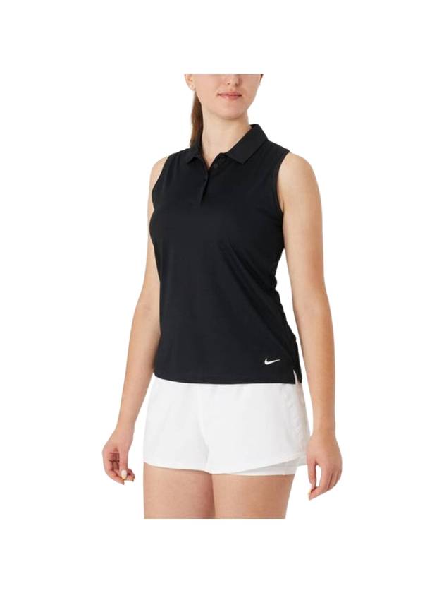 Golf Victory Dri-Fit Polo Sleeveless Black - NIKE - BALAAN 1