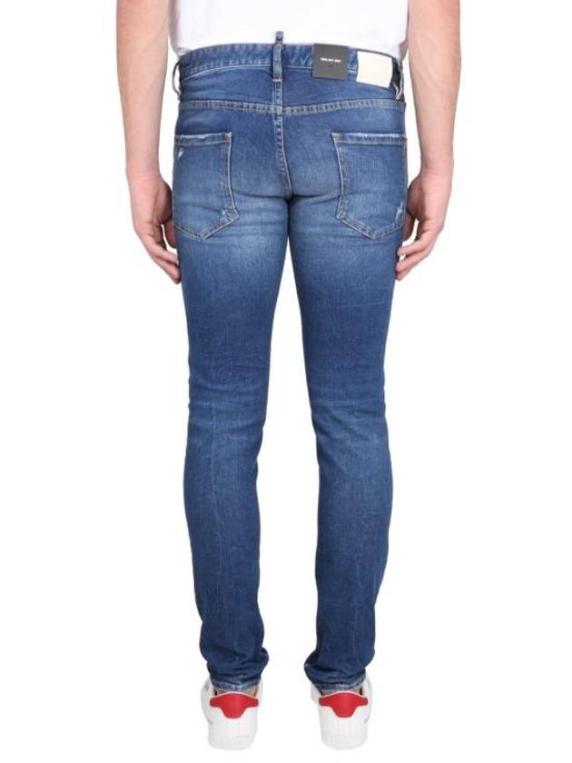 Denim Pants S71LB1159 S30663 470 Free Navy Blue - DSQUARED2 - BALAAN 4