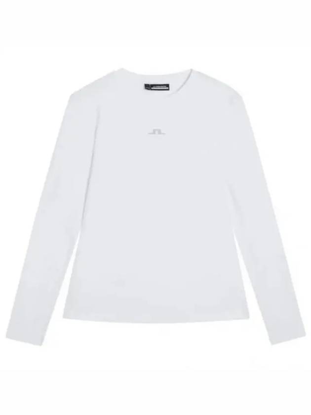 Ada Logo Print Long Sleeve T-Shirt White - J.LINDEBERG - BALAAN 2