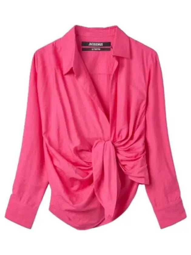 Jacquemus La Chemise Bahaia Shirt Pink - JACQUEMUS - BALAAN 1