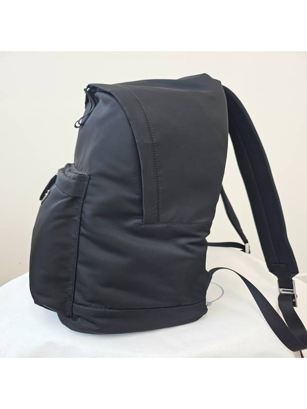 Triangle Logo Nylon Backpack Black - PRADA - BALAAN 4