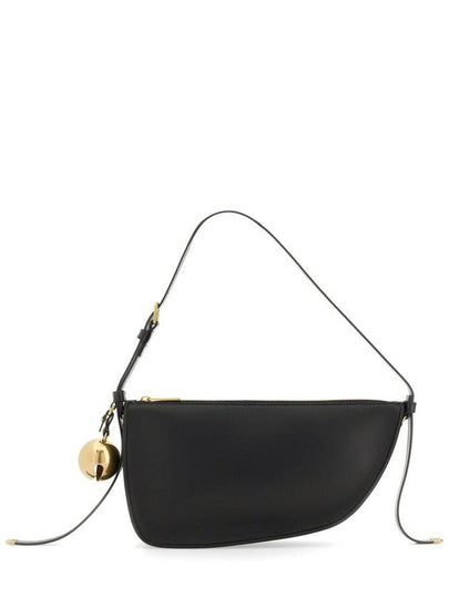 Shield Leather Small Shoulder Bag Black - BURBERRY - BALAAN 2