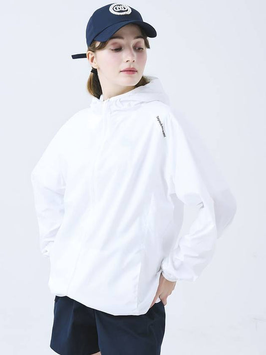 Doyu Know MC Women s Ultra Lightweight Waterproof Functional Material Anorak Pouch White Windbreaker DO3242WB009 - DOYOUKNOWMC GOLF WEAR - BALAAN 2