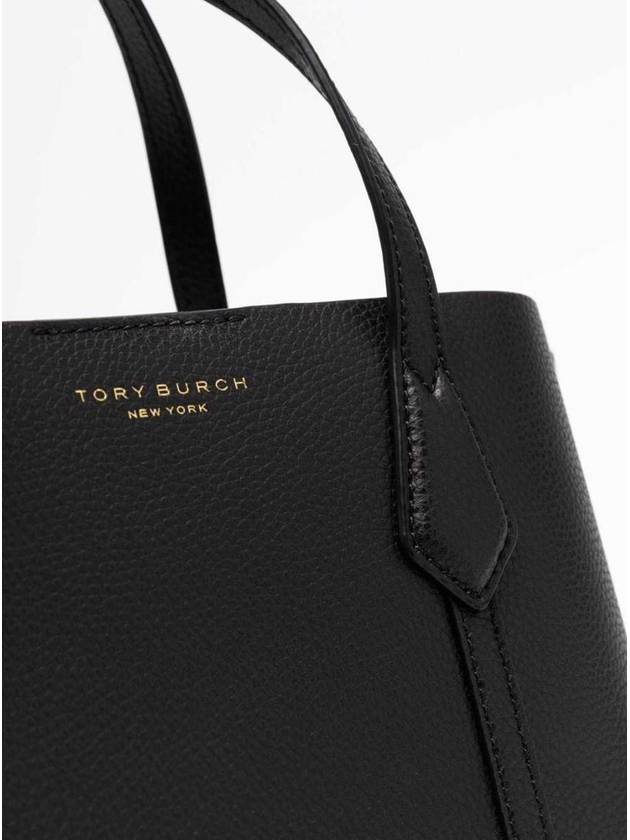 Perry Triple Compartment Small Tote Bag Black - TORY BURCH - BALAAN 5