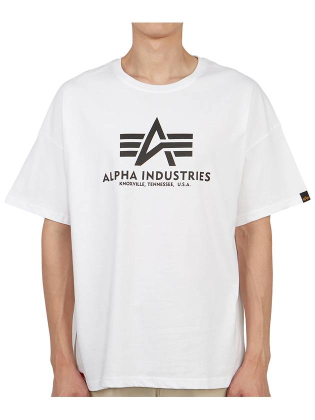 Logo Short Sleeve T-Shirt White - ALPHA INDUSTRIES - BALAAN 1