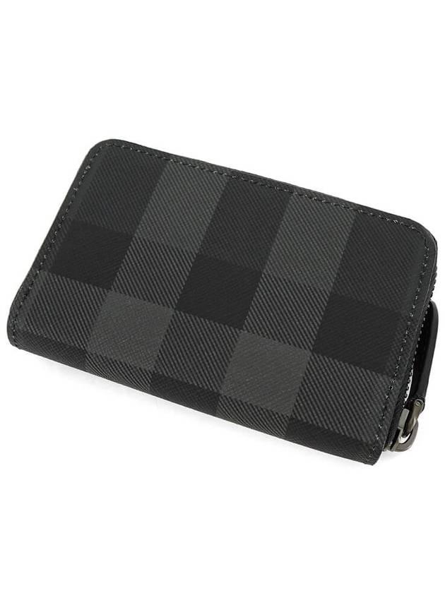 Check Zip Card Case Grey - BURBERRY - BALAAN 3