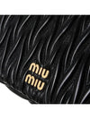 Matelasse Nappa Leather Logo Mini Bag Black - MIU MIU - BALAAN 7