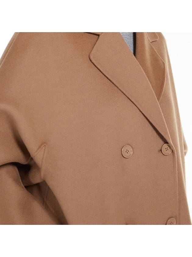 Copy Button Wool Double Coat Camel - S MAX MARA - BALAAN 6