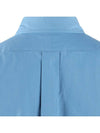 Boke Flower Casual Long Sleeve Shirt Blue - KENZO - 9