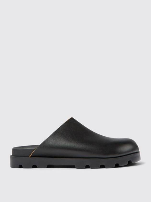 Brutus Leather Clog Slippers Black - CAMPER - BALAAN 1