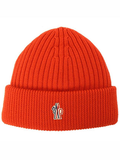 Grenoble Down Filled Wool Beanie Orange - MONCLER - BALAAN 2