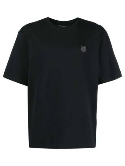 Bold Fox Head Patch Oversized Short Sleeve T-Shirt Black - MAISON KITSUNE - BALAAN 2